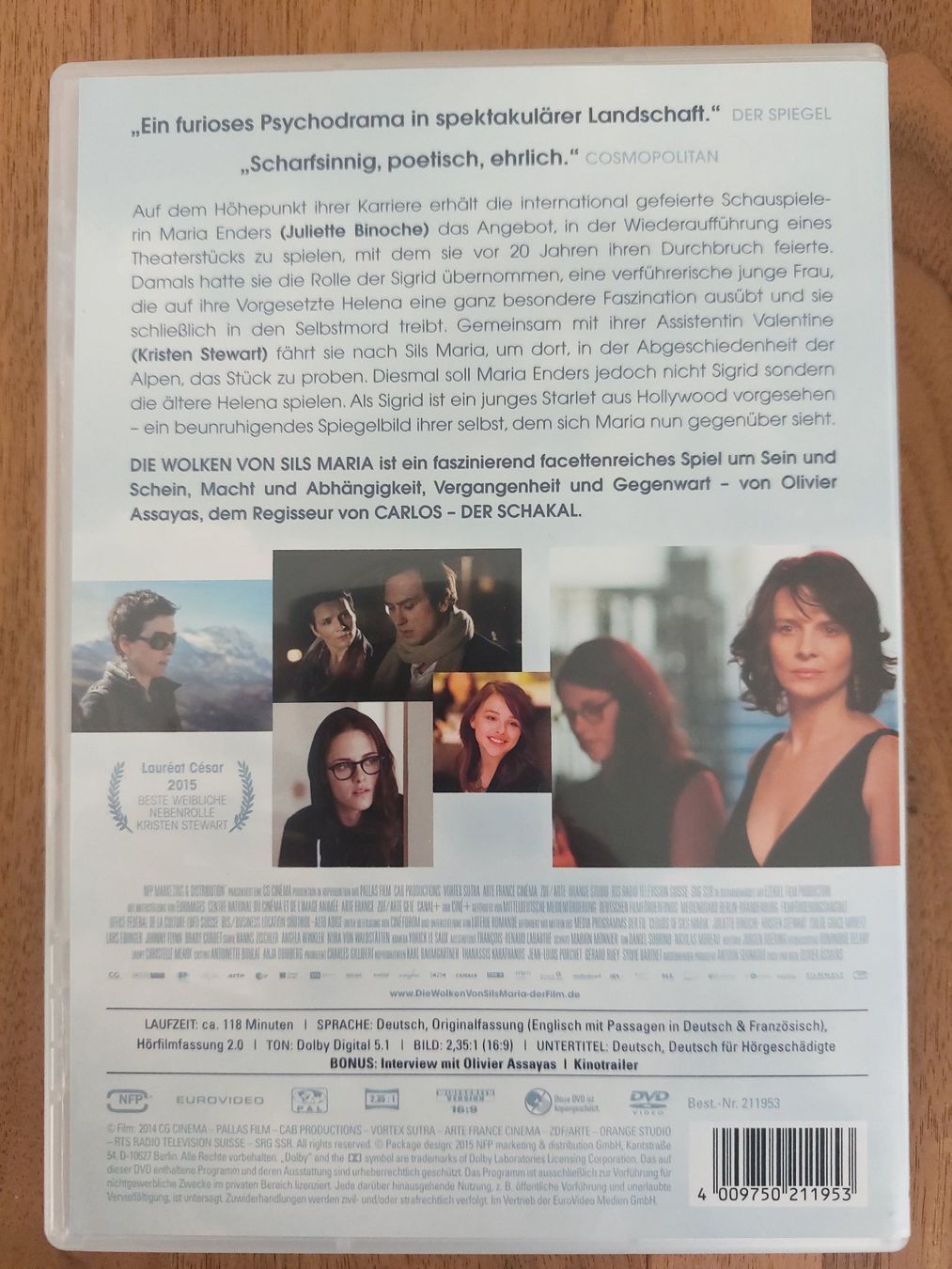 Tutti i DVDs: DVD - Die Wolken von Sils Maria – Usato da Rheinfelden venduto da FilmAuktion 1