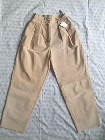 Hose aus Leder (nobuk) xs  34, NEU