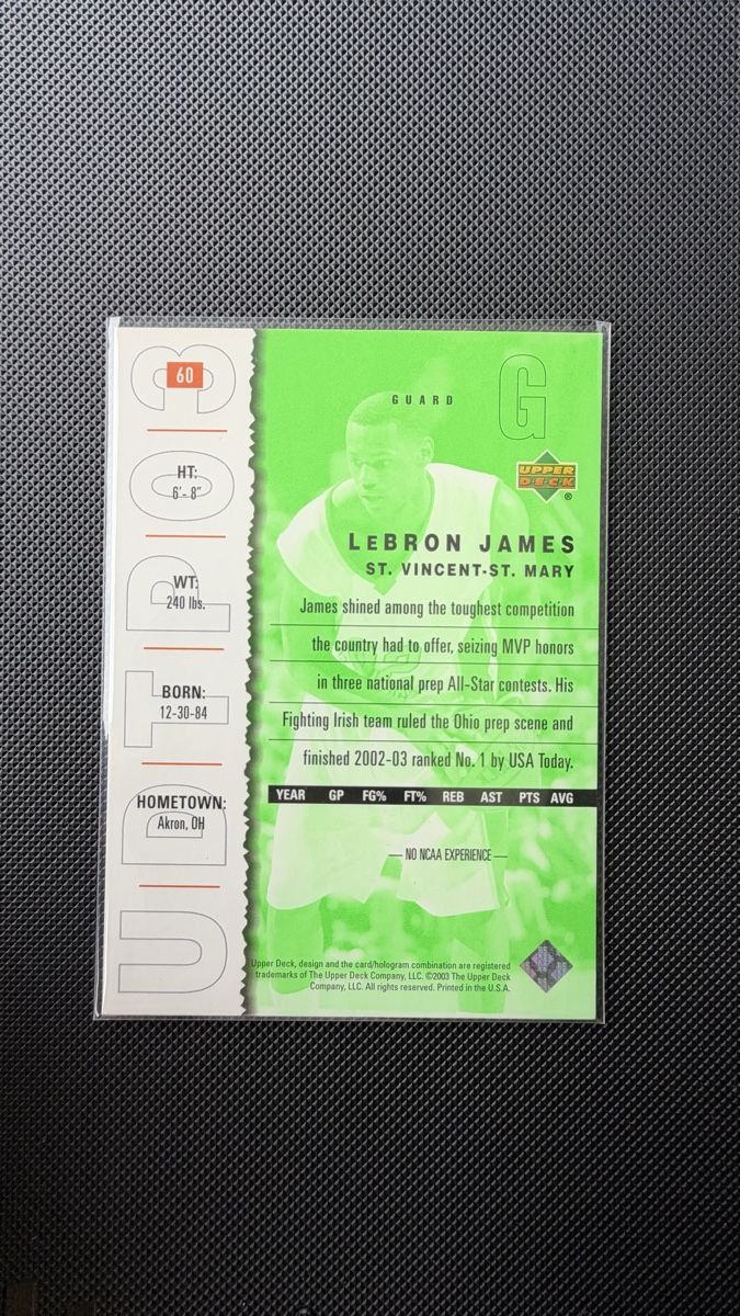 Nba Carte collezionabili: Rookie LeBron James Upper Deck Top Prospects 2003 – Usato da Affoltern am Albis venduto da mr_choppa 1
