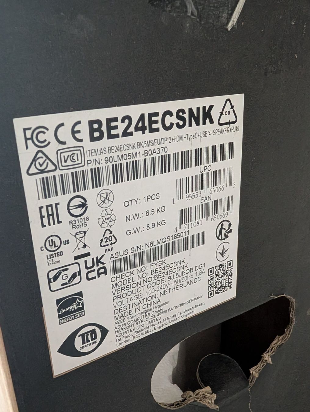 Asus Monitor: ASUS BE24ECSNK Dockstation Video Conferencing – Usato da Gisikon venduto da Hardware.passion 3