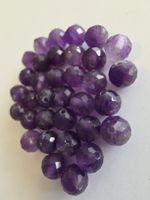 Amethyst facettiert ca. 6mm. 34 Stück lose