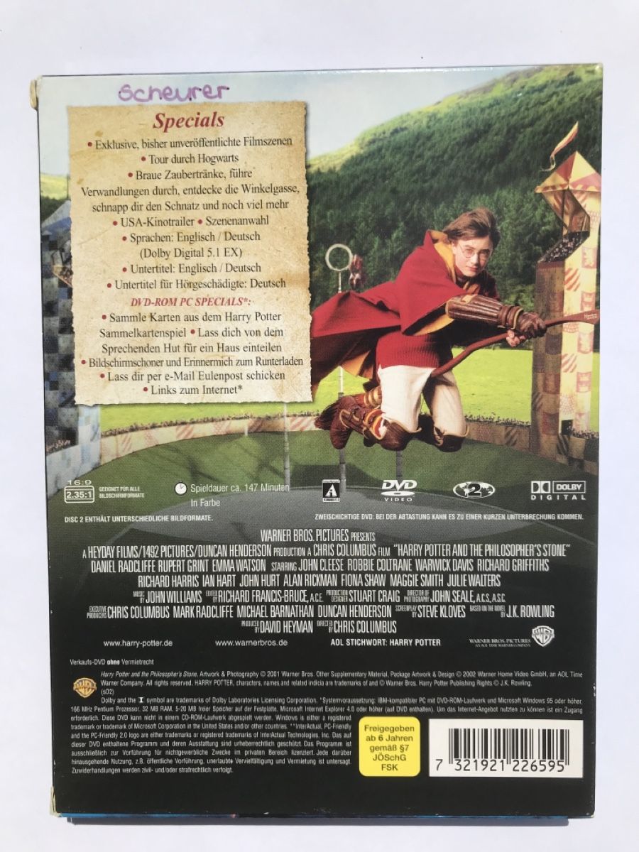 Tutti i DVDs: Harry Potter und der Stein der Weisen DVD – Usato da Langenthal venduto da J_L49 1