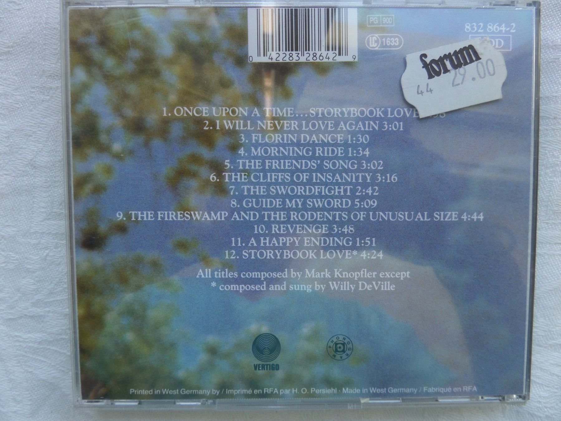 CDs: Mark Knopfler - Princess Bride – Gebraucht aus Genève von CDLPBookS 1
