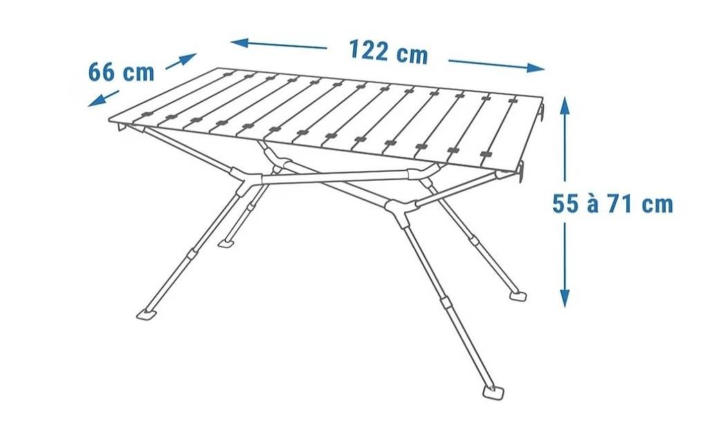Tische: Quechua Campingtisch 122x66cm – Gebraucht aus Buchackern von ouagadugu 1