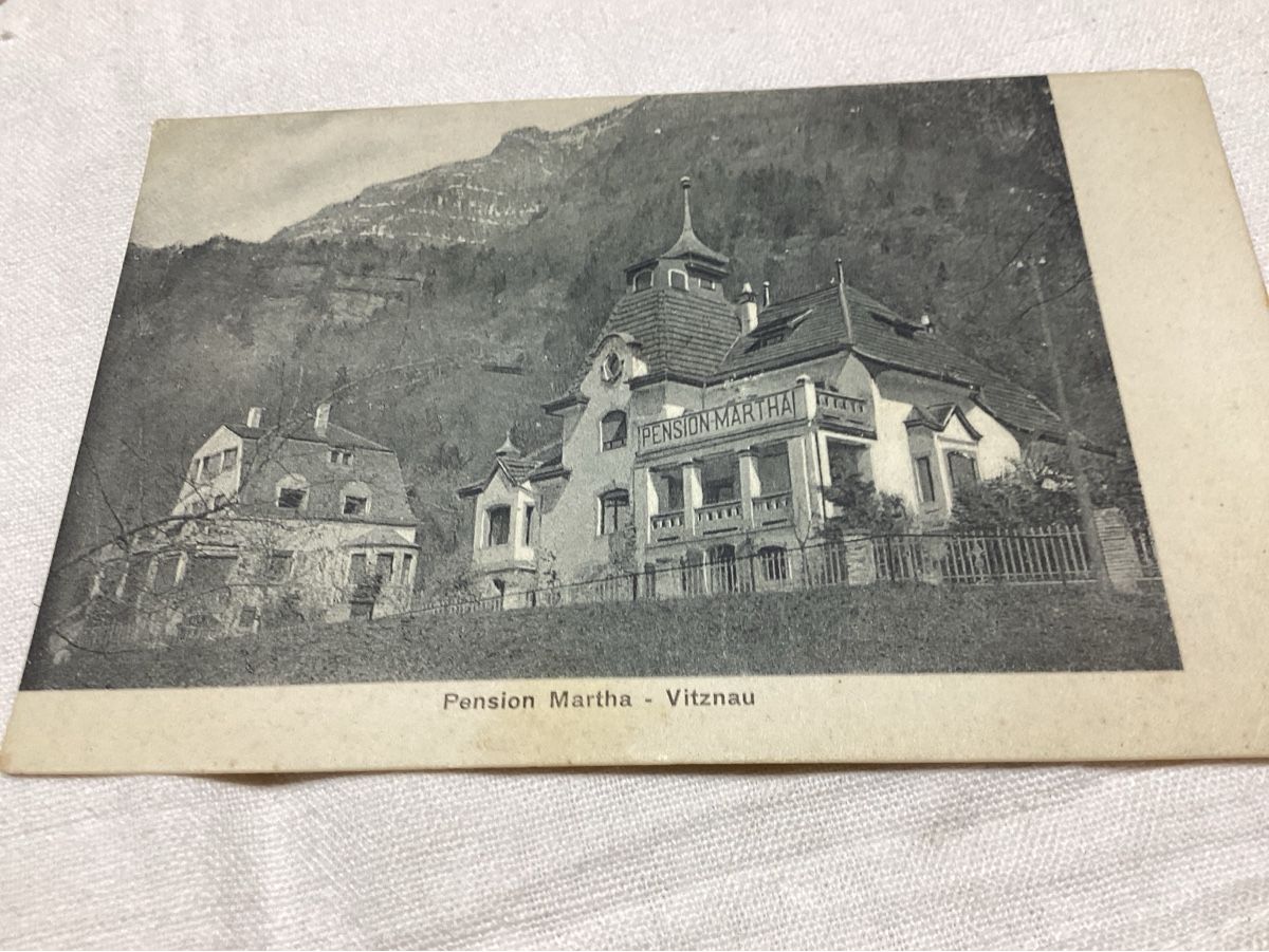 Cartoline postali: VITZNAU pension Martha – Usato da Luc (Ayent) venduto da Rebouille