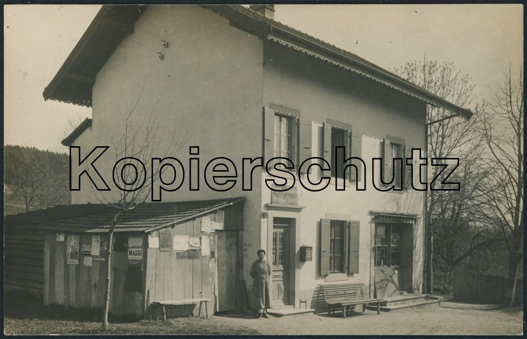 Cartoline postali: VD Oron le Châtel - Post – Usato da Schindellegi venduto da leecollect