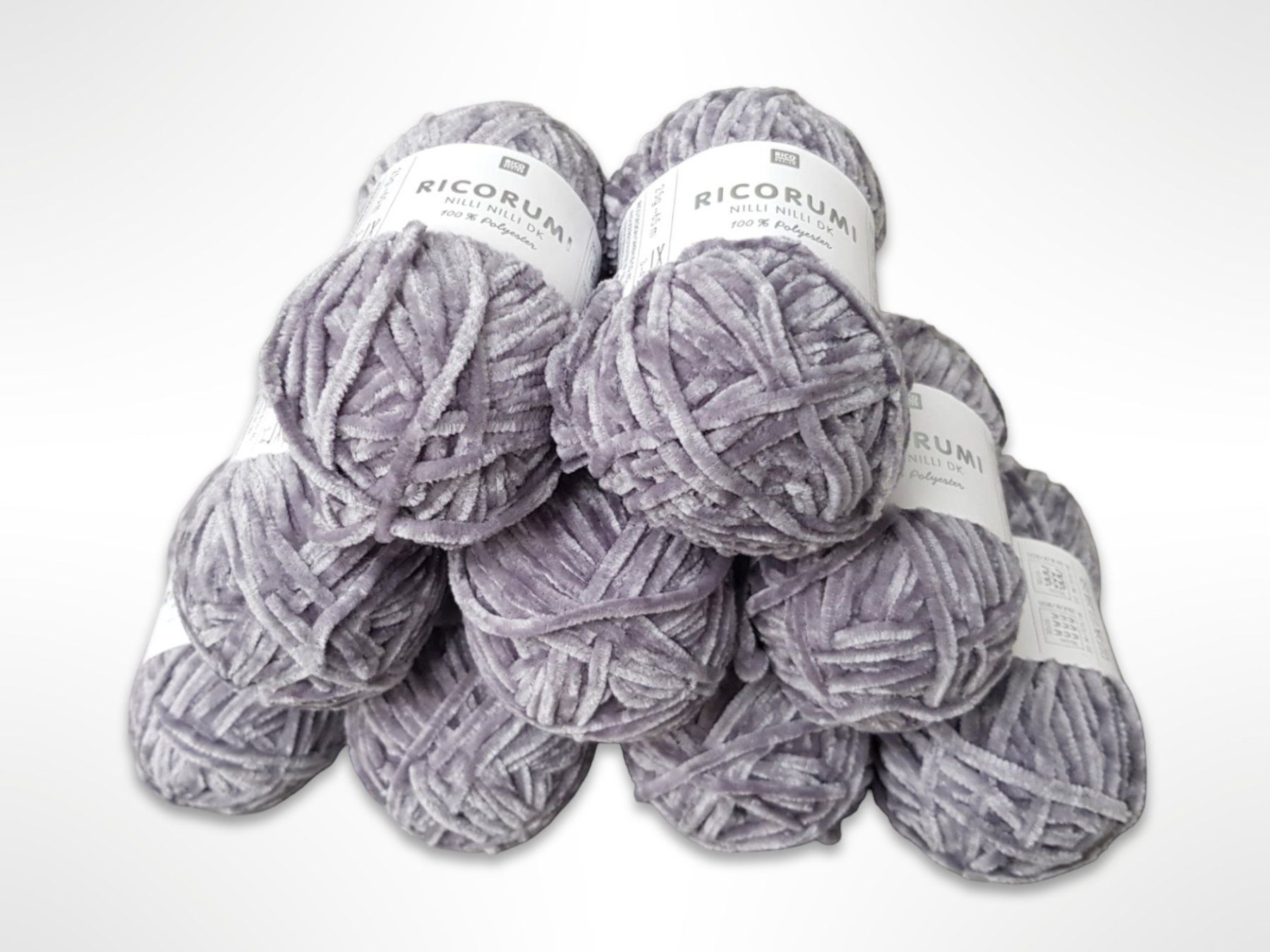Lana: RICO DESIGN flauschiges Garn Grau 9 Stk. – Nuovo (secondo la descrizione) da Suhr venduto da Restwert_Suhr 1