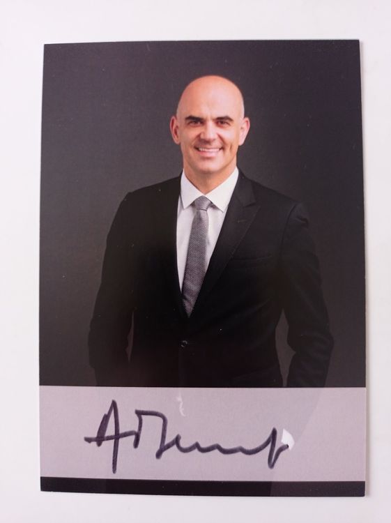 Alain Berset Original Signierte Autogrammkarte | Kaufen Auf Ricardo