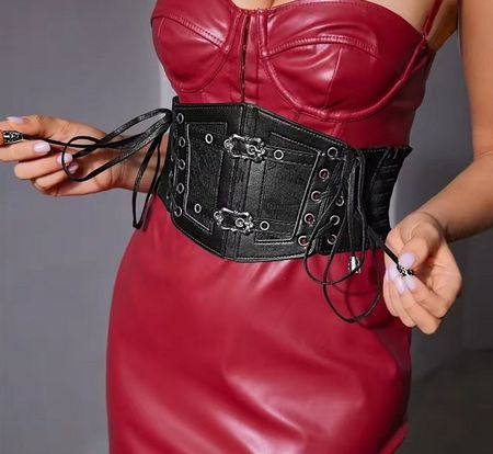 Elastische Korsettgürtel aus Gothic Punk Spitze