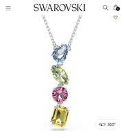 Swarovski Halskette Bunt Steine Neu mit Box und Tasche