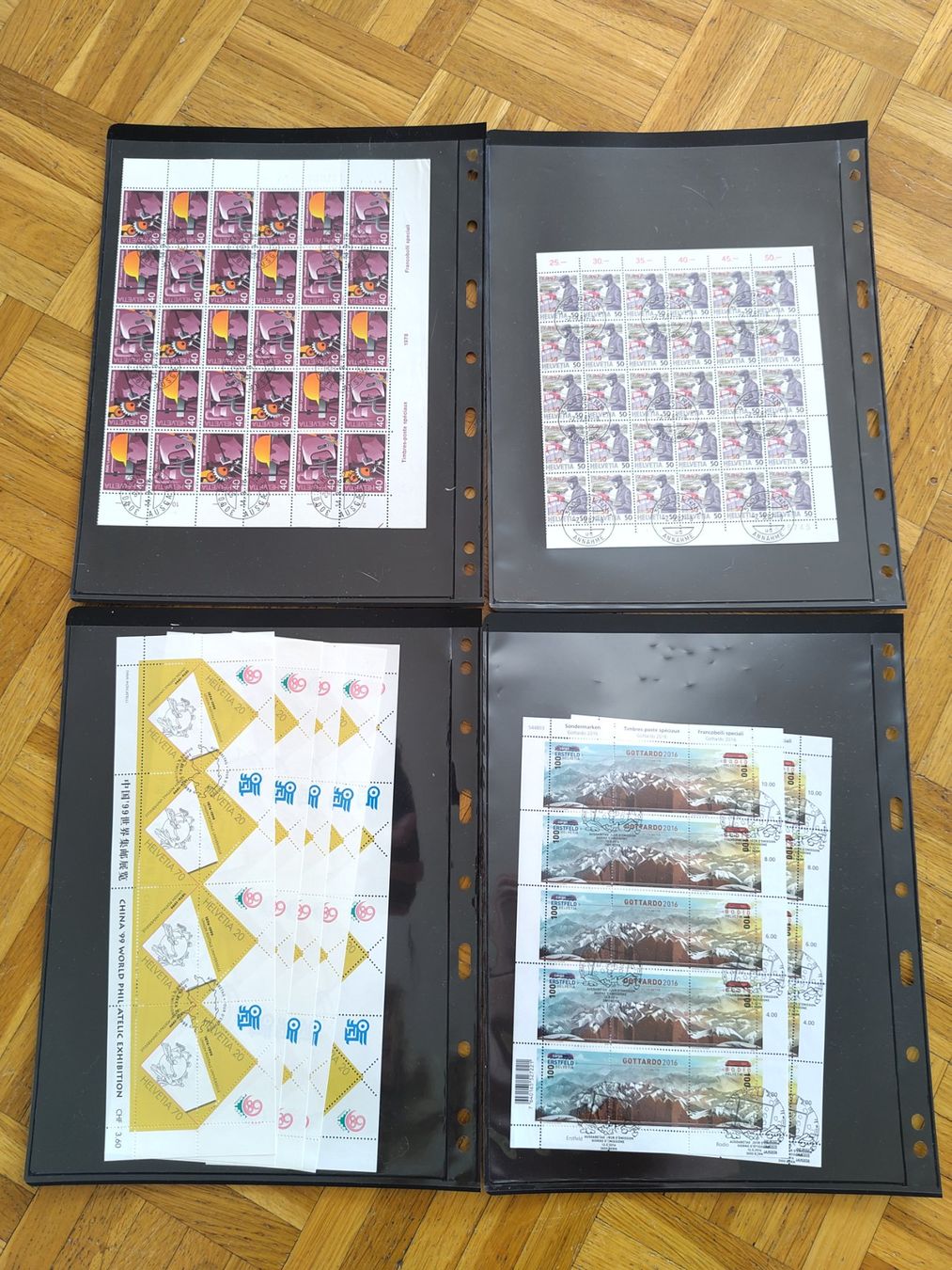 Tutti i francobolli: Sammlung 30 Seiten Kleinbogen Ersttagsstempel Schweiz – Nuovo (secondo la descrizione) da Wohlen AG venduto da gnabbr 3