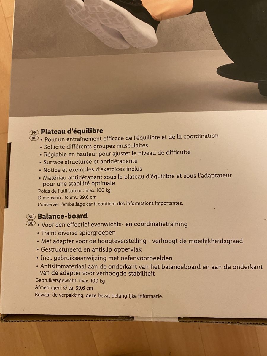 Hometrainer: A SAISIR!!!!  Plateau d’équilibre NEUF – Neu und originalverpackt aus Genève von pilarina 3