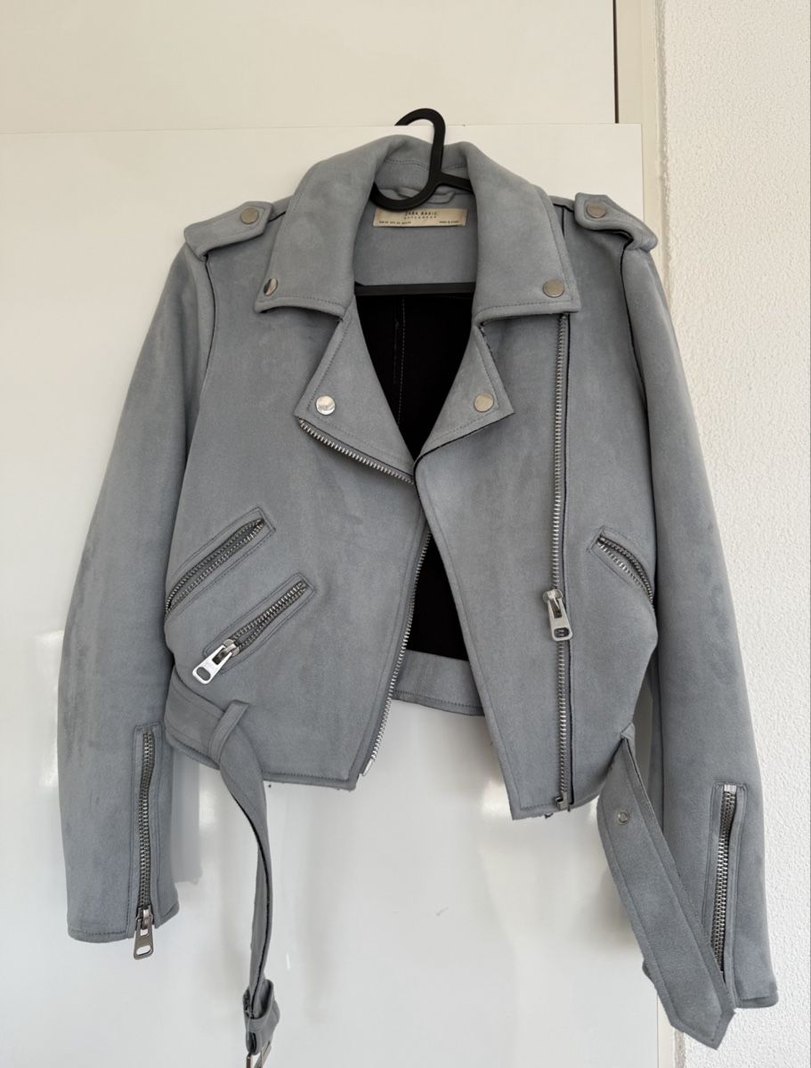Zara Giacche: GRAU/BLAUE WILDLEDER JACKE ZARA – Usato da Recherswil venduto da Pajaro11