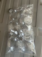 6 transparente Weihnachtskugeln zum selbst befüllen.