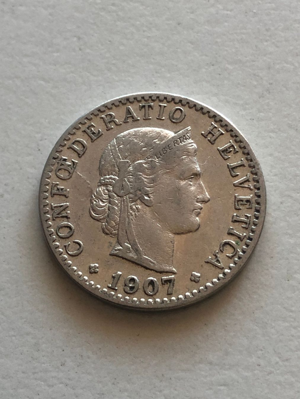 Tutti le monete: 20 Rp. 1907 – Usato da Schötz venduto da Odpa