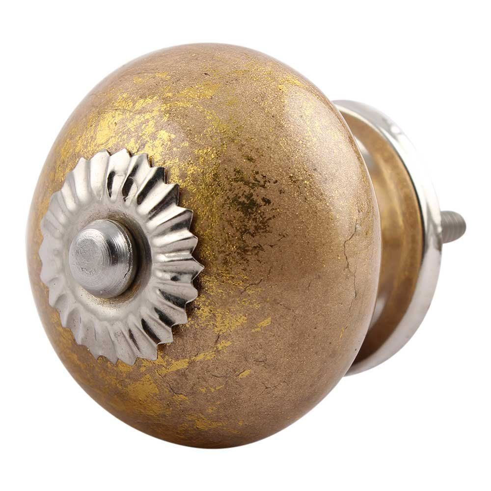Maniglie per cassetti & Pomelli per mobili: Möbelknopf gold mit Silberbeschlag – Nuovo e nell'imballaggio originale da Schwerzenbach venduto da Alperose03