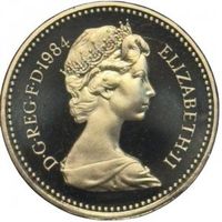 1 Pound Münze Schottische Distel  - 1984 UK