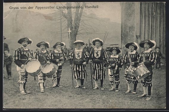 Cartoline postali: AK Hundwil, Appenzeller Landsgemeinde – Usato da Berlin venduto da bartko-reher