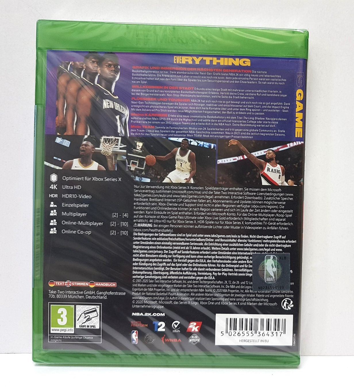 Microsoft Spiele: NBA 2K21 Williamson  Xb X  Neu – Neu und originalverpackt aus Schüpfheim von Games_Spielkonsolen 2