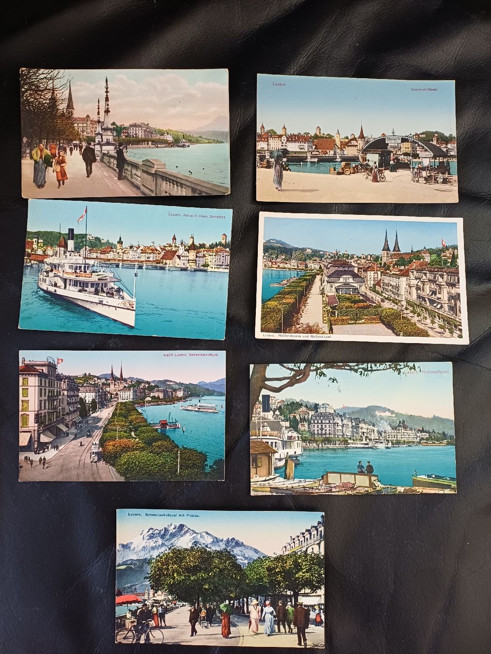Ansichtskarten: 7 alte Ansichtskarten von Luzern, Schweiz – Gebraucht aus Ebersecken von Napf08
