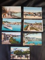 7 alte Ansichtskarten von Luzern, Schweiz