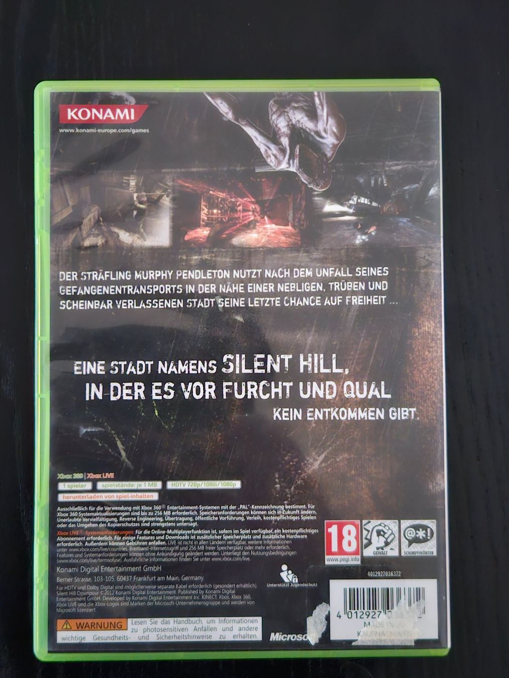 Microsoft Giochi: Silent Hill Downpour (Xbox 360) – Usato da Zürich venduto da sodamnme 2