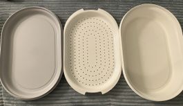 Tupperware Siebservierer, Schüssel Oval