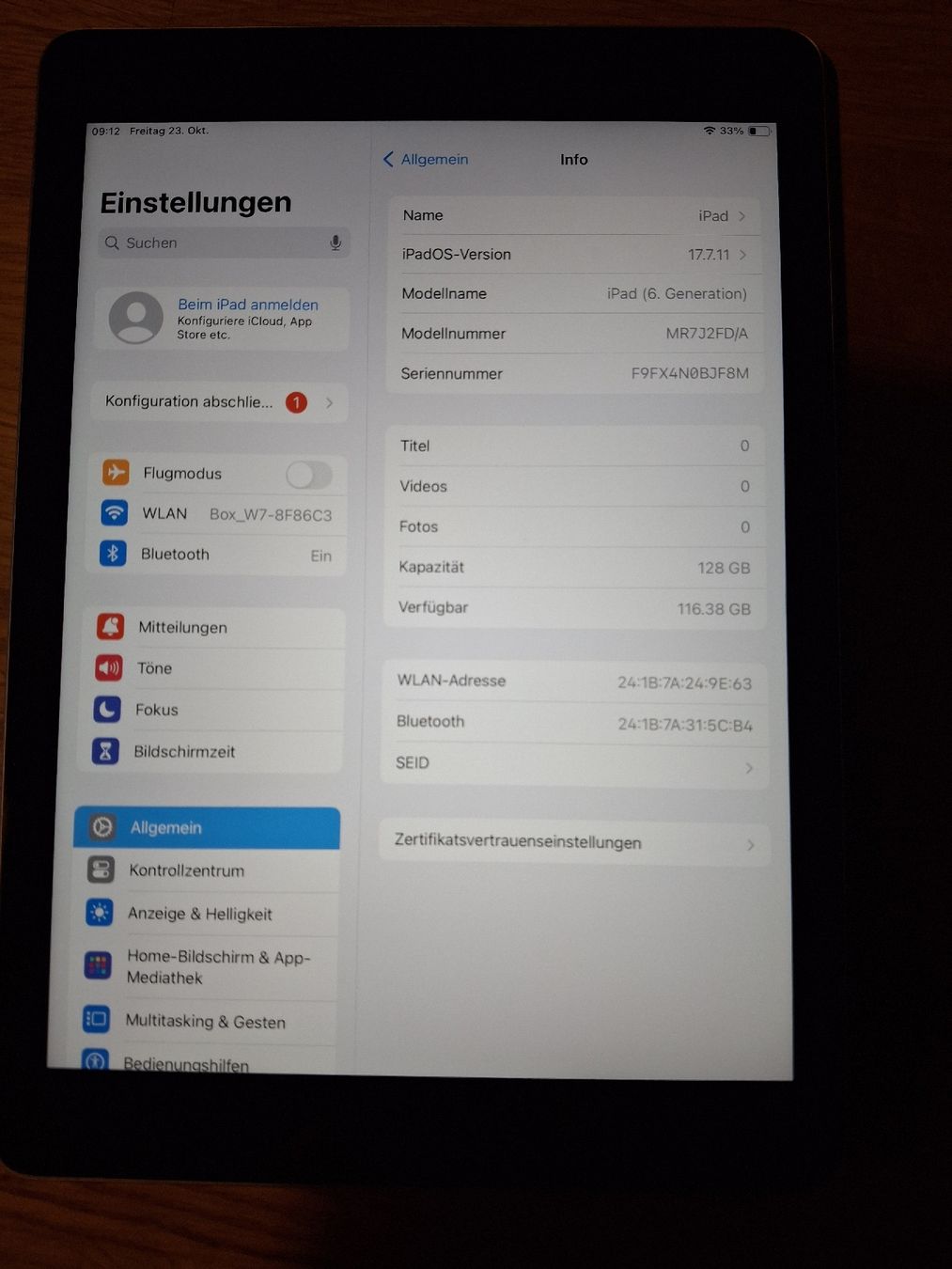 Apple Tablet PC: iPad (6. Generation) – Usato da Olten venduto da joeseph88 2