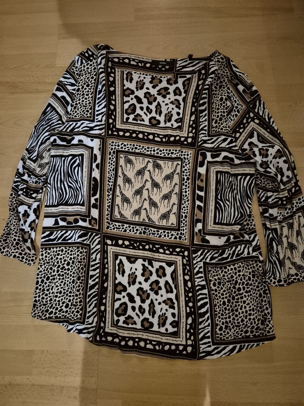 Bonita Blusen: Bonitabluse in Animalprint Gr. 46 – Gebraucht aus Zug von puzzle73