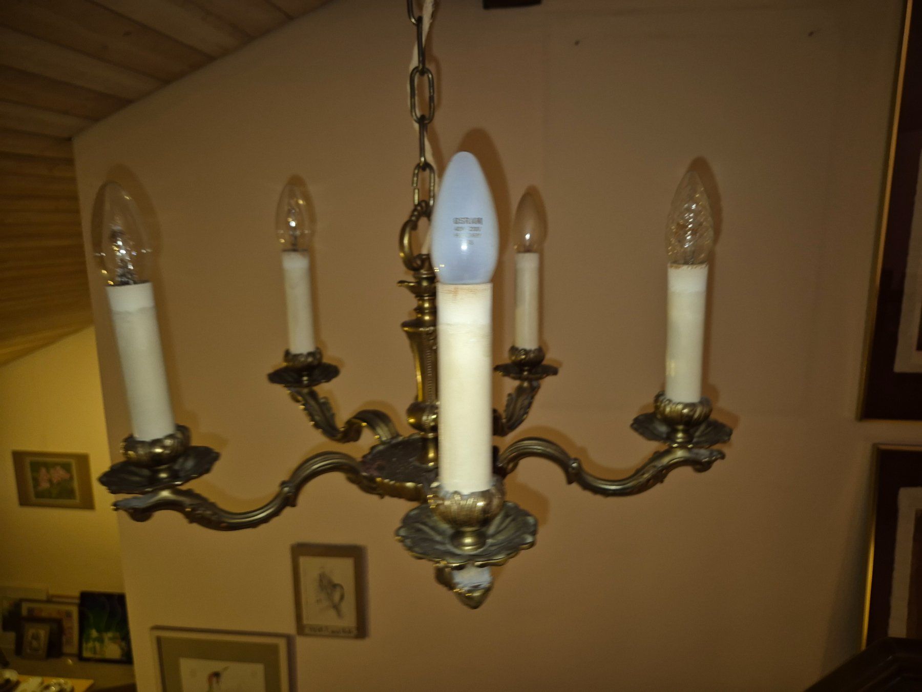 Lampadari & plafoniere: Messing Kronleuchter 5-flammig – Usato da Steinach venduto da ACMO32O 2