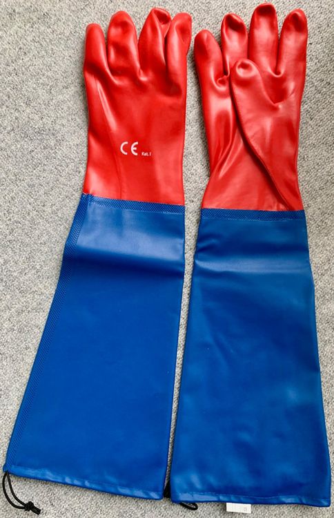 Teich Handschuhe, lange Armmanschette, kommt mit Anleitung Kaufen auf