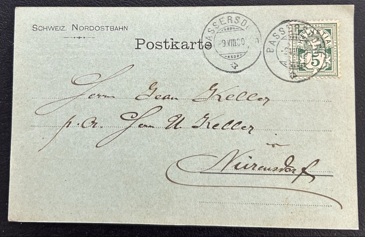 Alle Briefmarken: Avis Karte Bassersdorf  – Gebraucht aus Horw von Tellbub