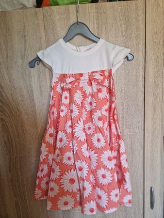 Kinder Sommerkleid Blumenmuster 8 bis 9 jahre