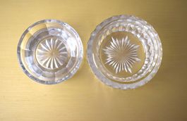 Antike Schälchen Kristallglas Glasschale Schale Poche-Vide