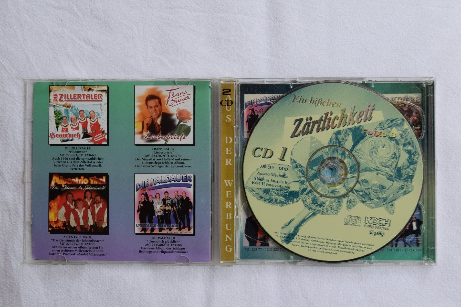 CD: CD: Ein bisschen Zärtlichkeit/2CD's (52) – Usato da Reutigen venduto da DONDON55 1