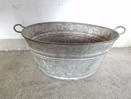 Zink Zuber Wanne Bottich 60L  60 X 49 X 29 hoch
