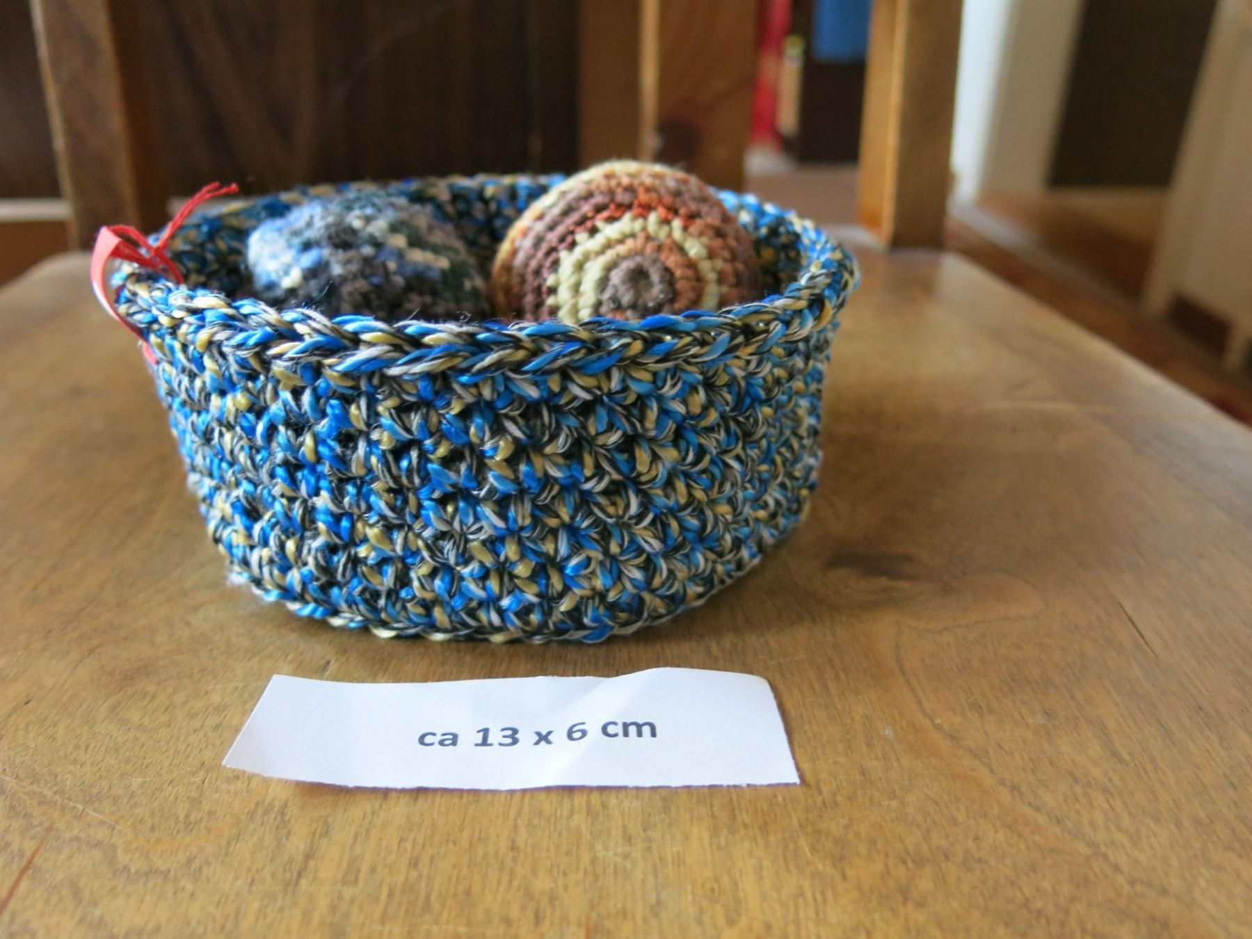 Sonstiges für Haushalt & Wohnen: rundes  Körbchen gehäkelt /ca 13x6cm – Neu (gemäss Beschreibung) aus Schaffhausen von Espressoo7 1