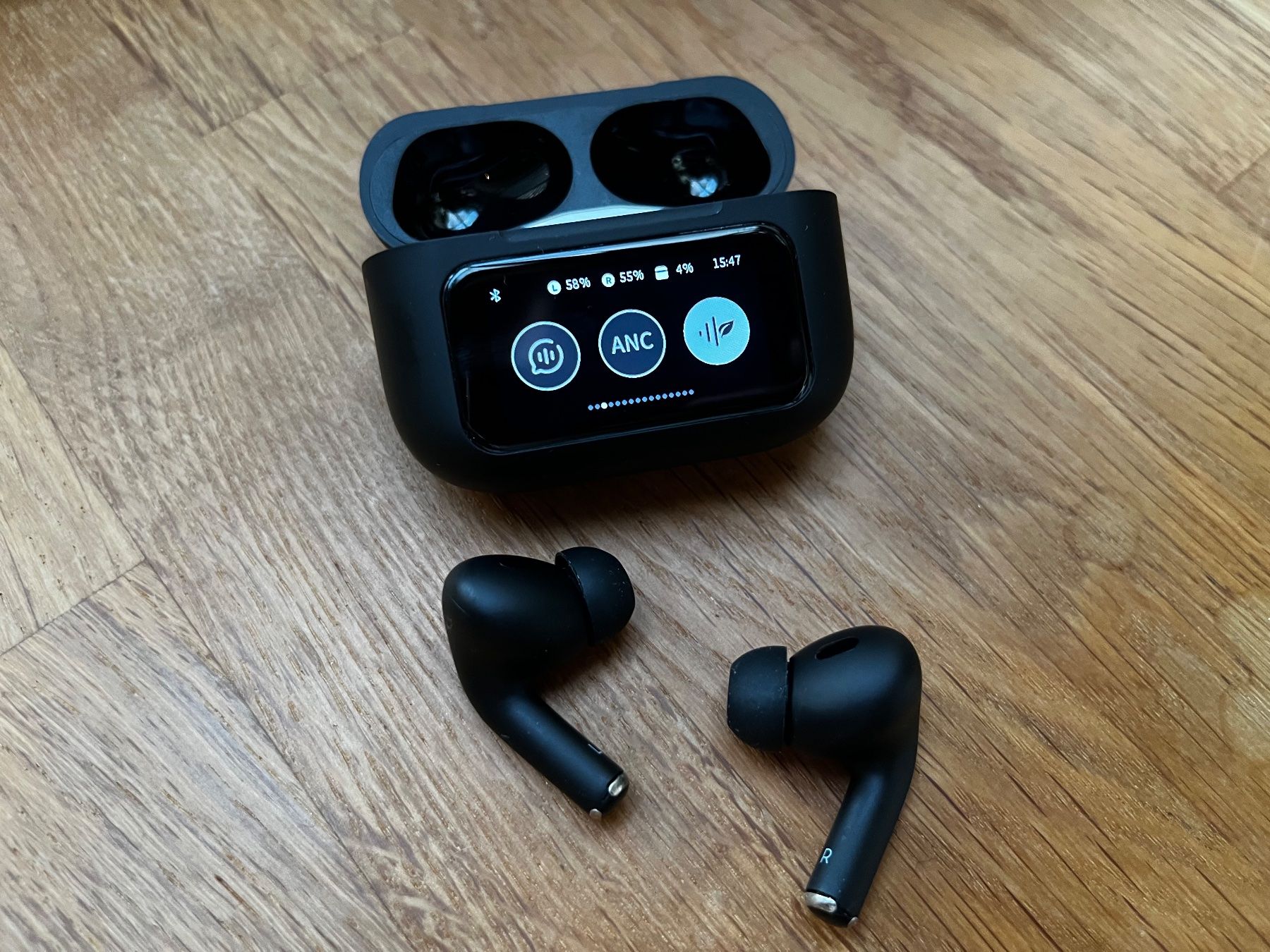 Cuffie: Matt Schwarz Buds mit Display & Noise Cancelling – Nuovo e nell'imballaggio originale da Winterthur venduto da AlienStore 7