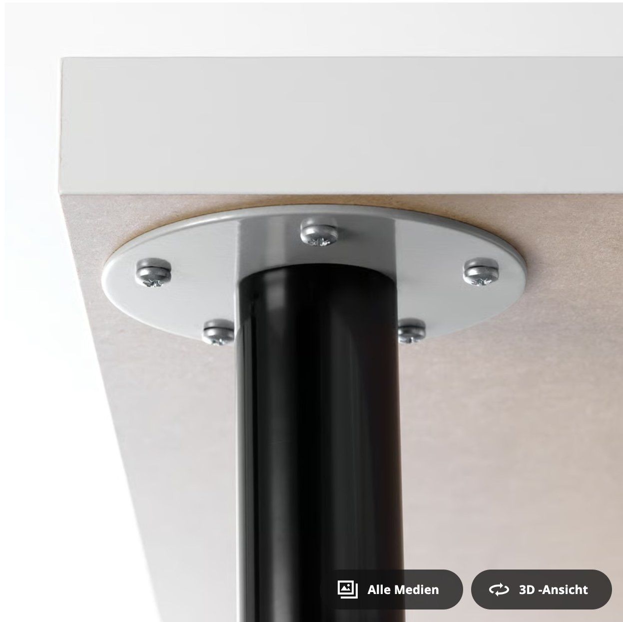 Ikea Altri mobili: 4 Stück IKEA Tischbeine ADILS | Schwarz – Usato da Scherz venduto da Neogeo5000 3