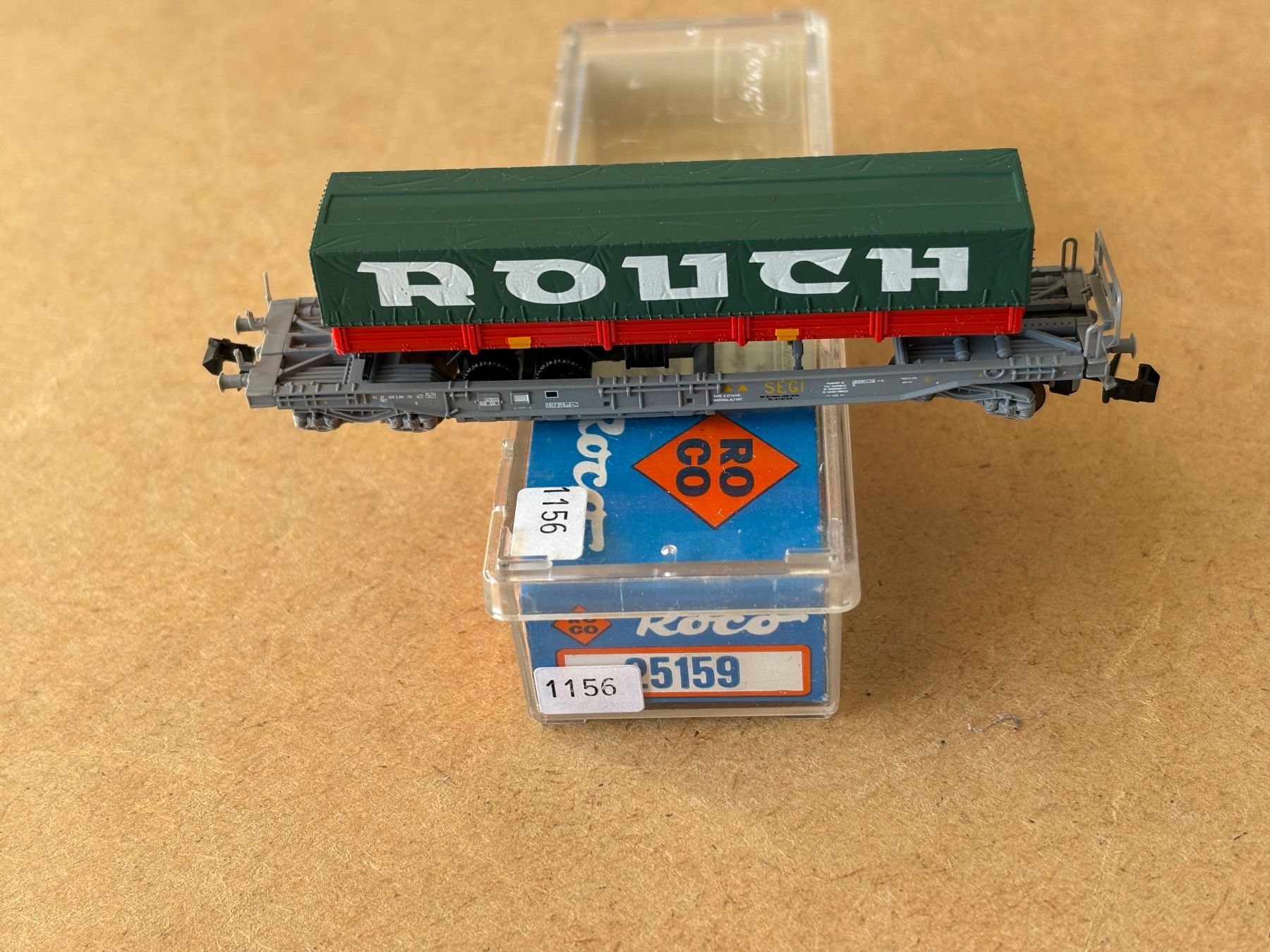 Roco Modelleisenbahnen: Roco 25159 Taschenwagen Rouch SNCF – Neu (gemäss Beschreibung) aus Hauterive NE von eriamch