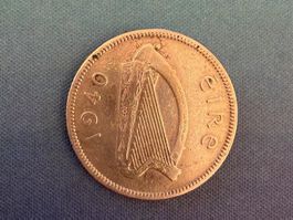EIRE 1 Shilling 1940 SILBER