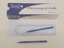 Microsurgical Knife, Mikroskalpell SHARPOINT 3.2 mm, 6 Stk.