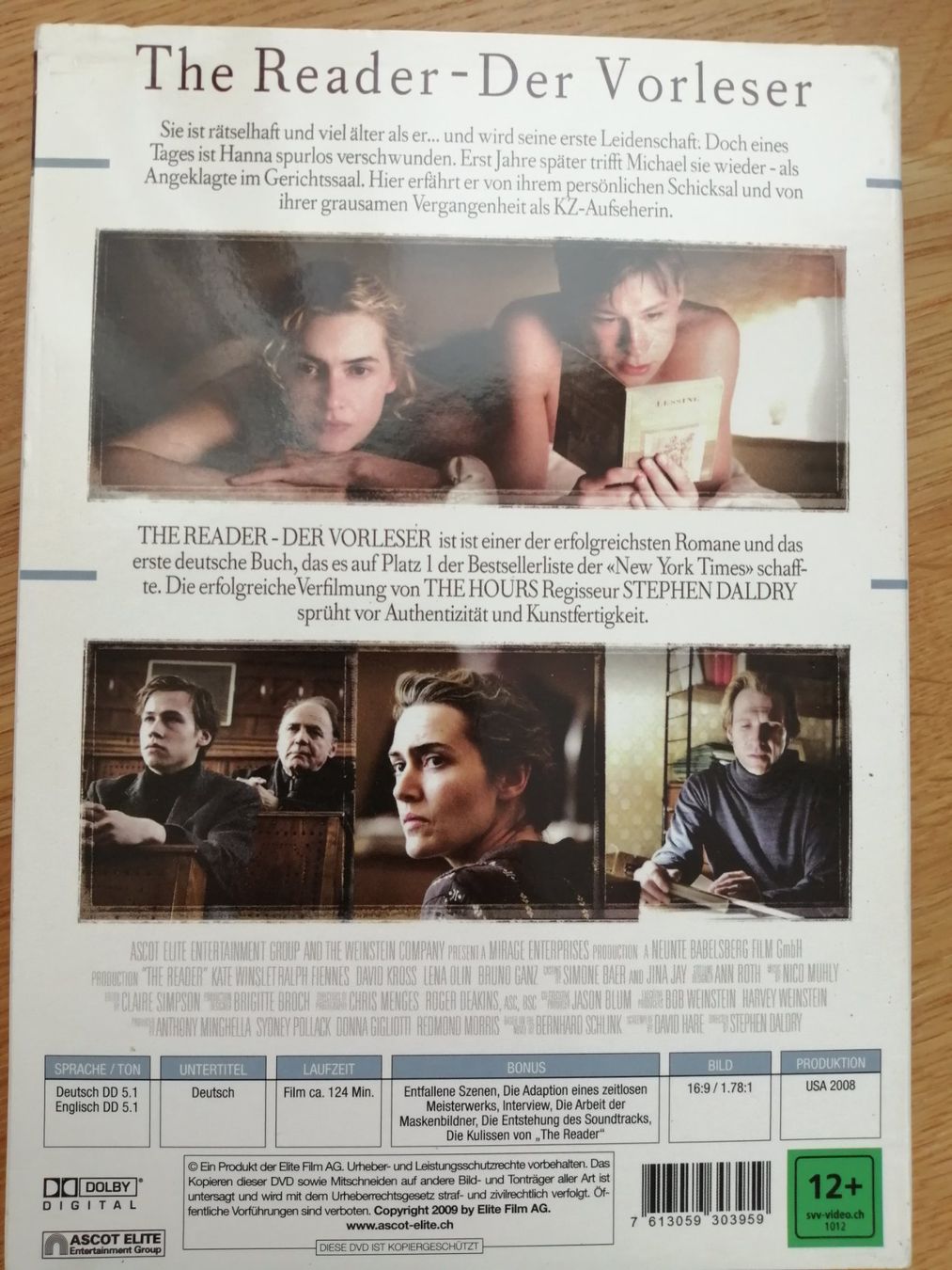 Tous les DVDs: The Reader - Der Vorleser, DVD – D'occasion à Windisch par mer_6cjk 1