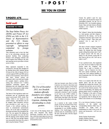 T-post.com Special T-Shirts mit Background - Grösse M