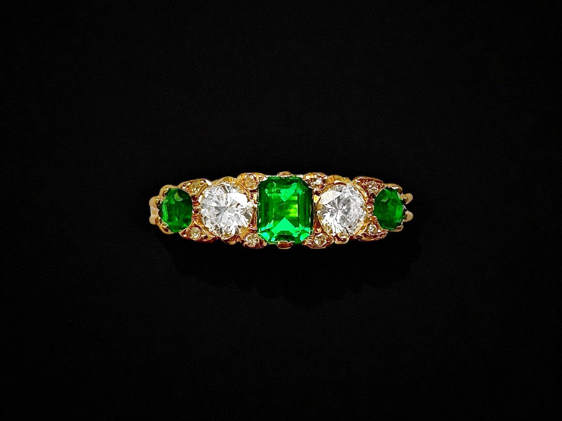 Anelli: MAPPIN & WEBB, London,  Smaragd - Diamant - Ring – Usato da Zuzwil SG venduto da artimmo 6