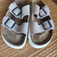Birkenstock 40, dicke Sohle, rosa Wildleder