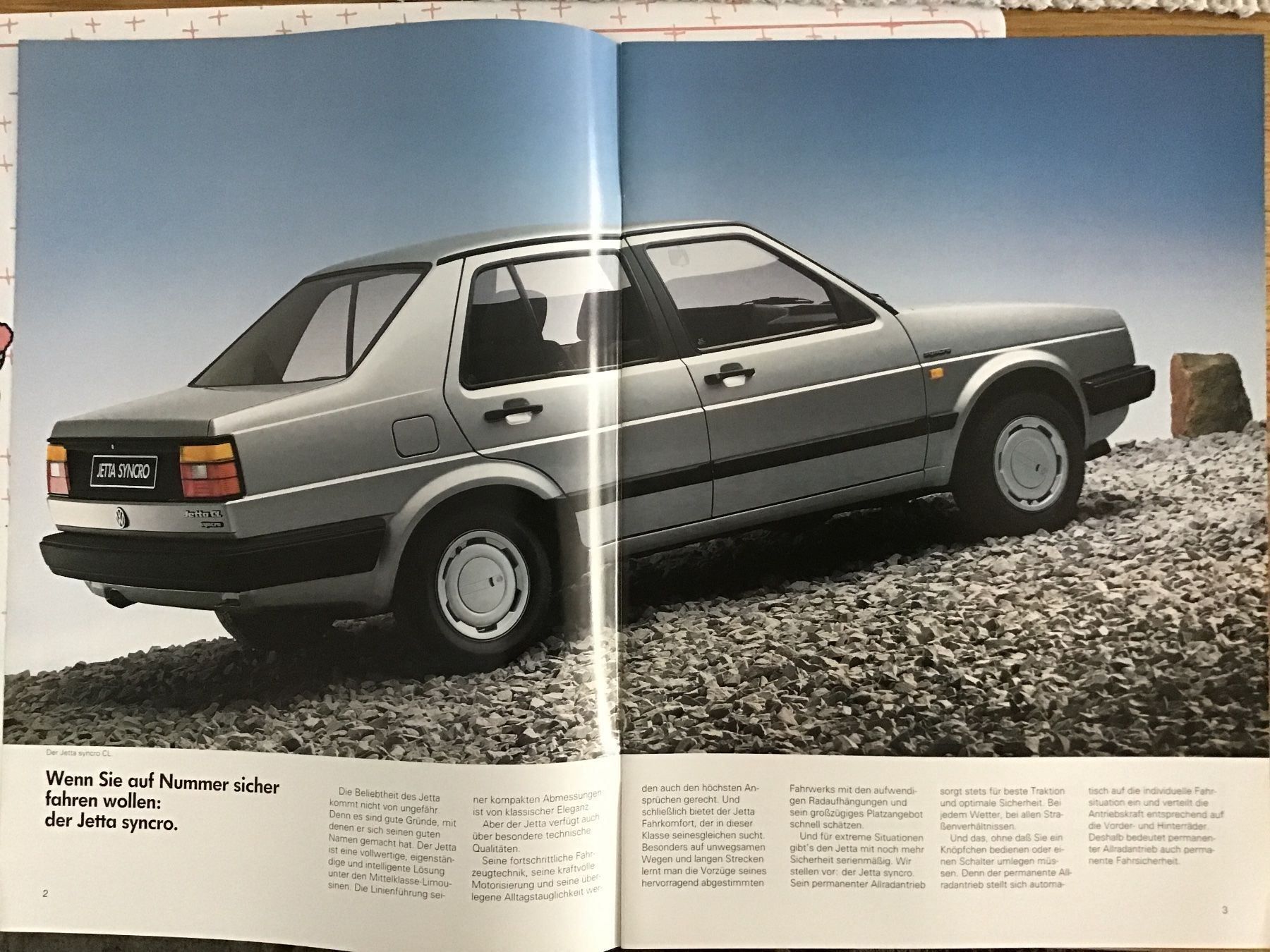 VW Documenti: VW Jetta Syncro Verkaufsprospekt Januar 1989 – Usato da Scherzingen venduto da Starseller62 1