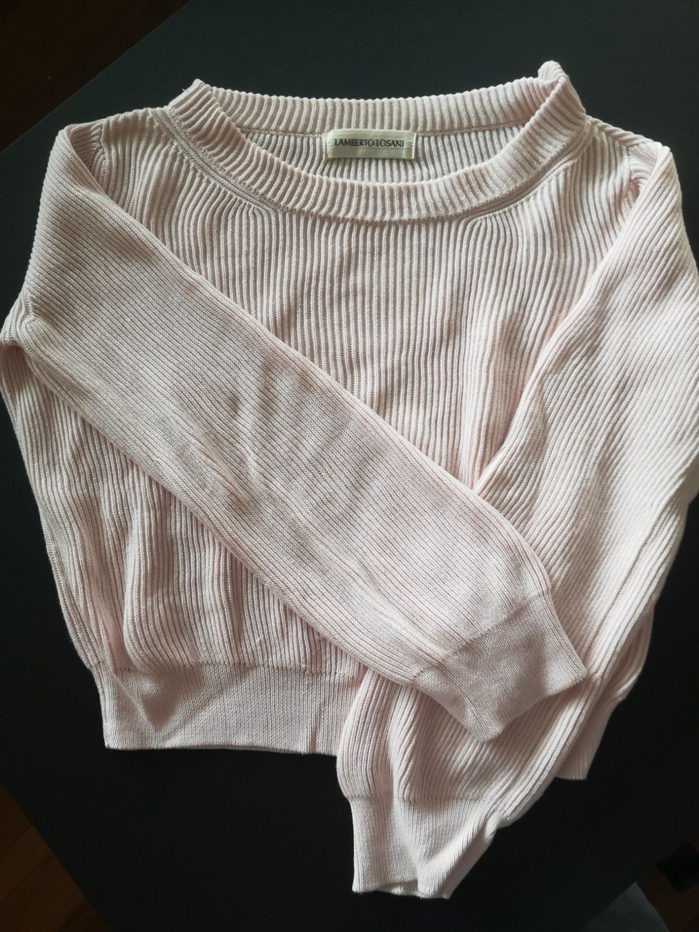 Maglioni & Felpe: Pullover Strickpullover von Lamberto Losani in Pastell Rosa – Usato da Suhr venduto da Funkenflug