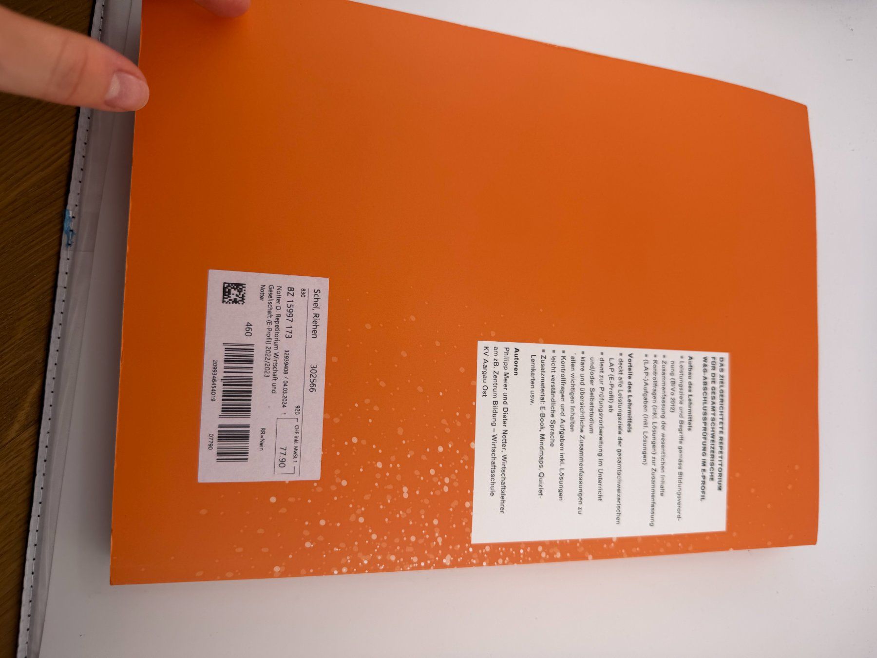Libri: Repetitorium Wirtschaft und Gesellschaft E-Profil 2022/23 – Usato da Riehen venduto da edu_92w7 7