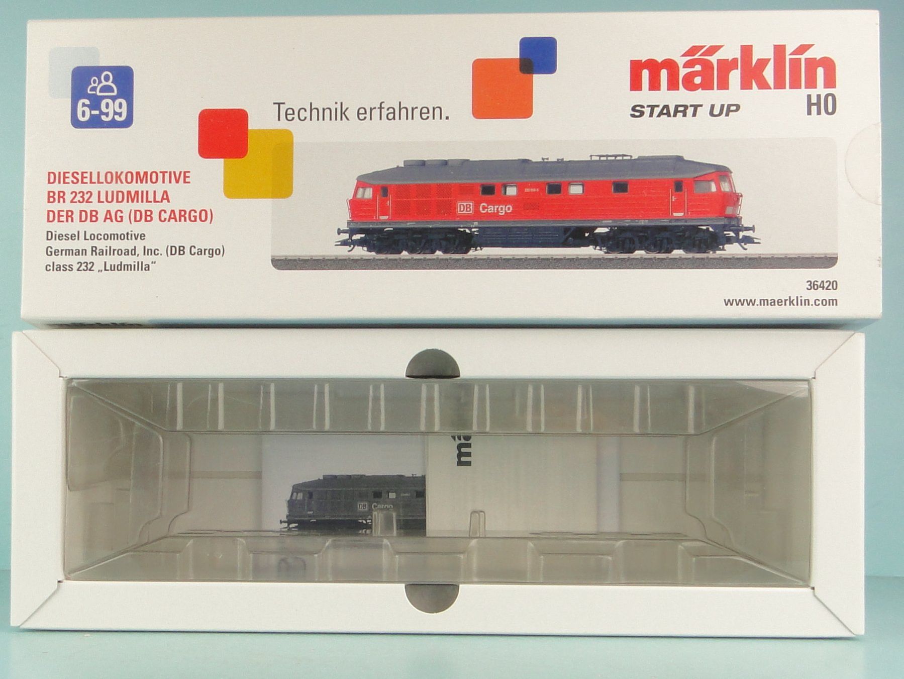 Märklin Modellini di ferrovie: Märklin leerer Karton Ludmilla – Usato da Bülach venduto da cann11